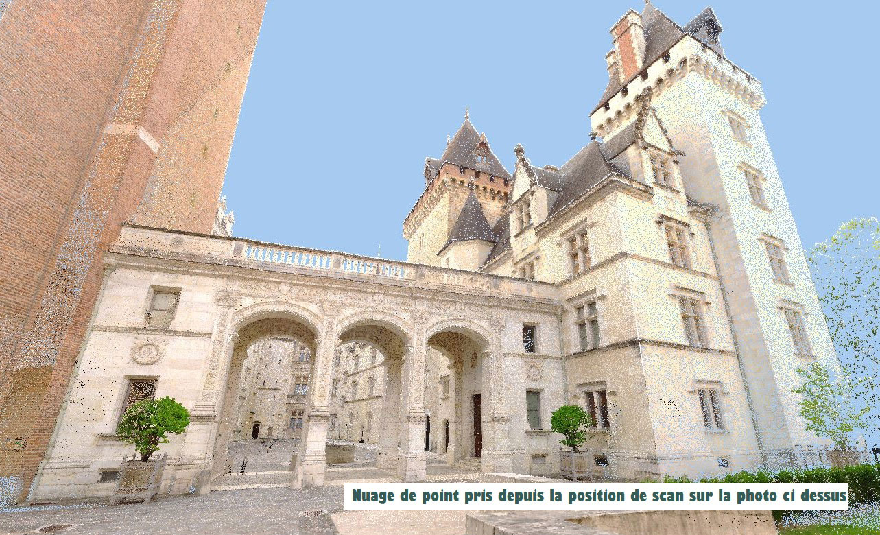 Projet Château de Pau SCANNER 3D ET MAQUETTE NUMÉRIQUE BIM