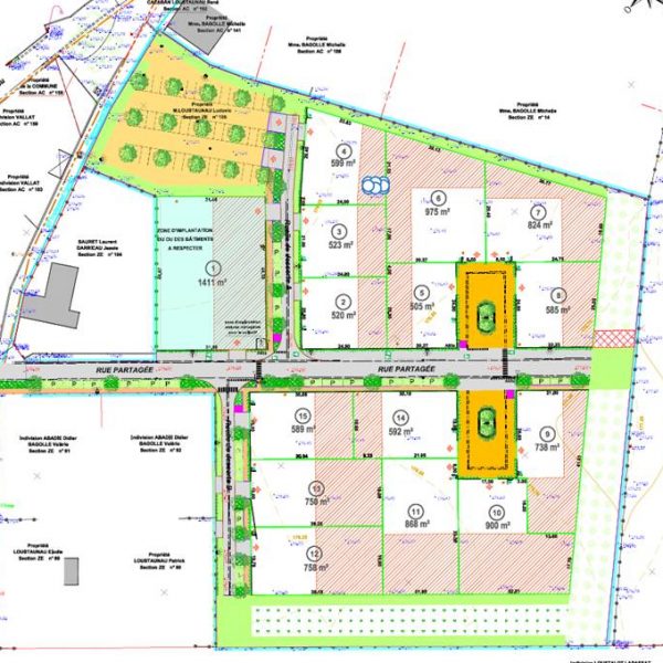 Topo Lotissement communal à Aren - URBANISME ET AMÉNAGEMENT