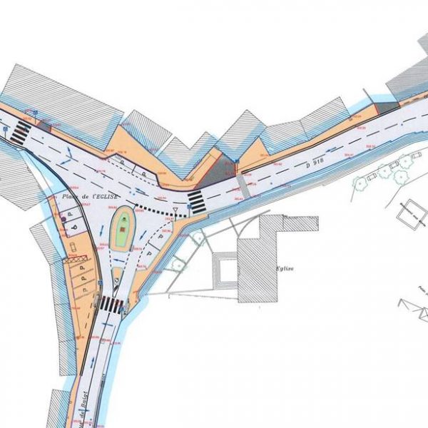 Aménagement de la place de l’Eglise d’Arette - INGÉNIERIE ET MAÎTRISE D’ŒUVRE