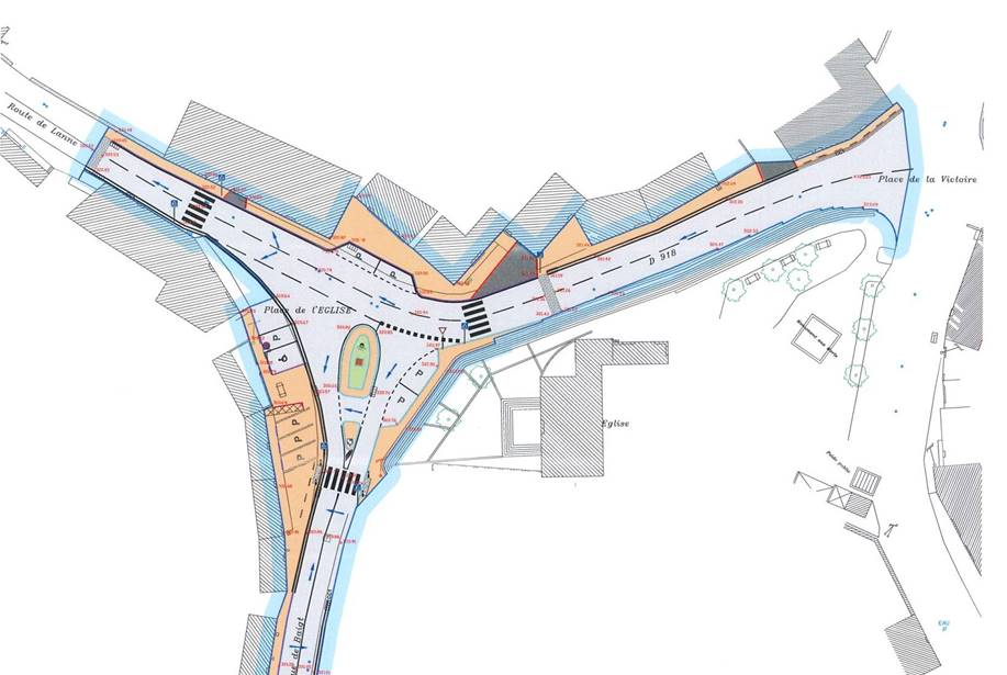 Aménagement de la place de l’Eglise d’Arette - INGÉNIERIE ET MAÎTRISE D’ŒUVRE