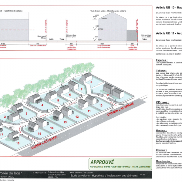 Lotissement « L’orée du bois » à Idron - projet